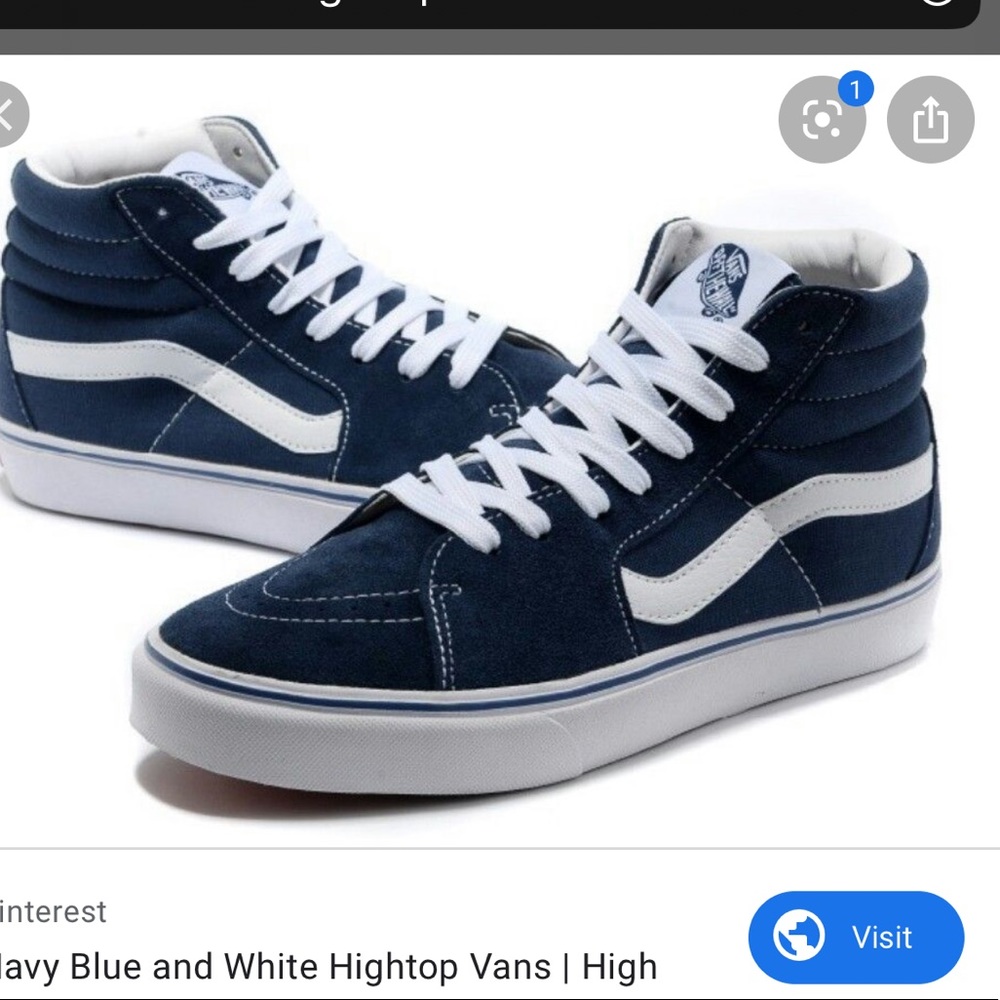 VANS HIGHTOP DARK BLUE